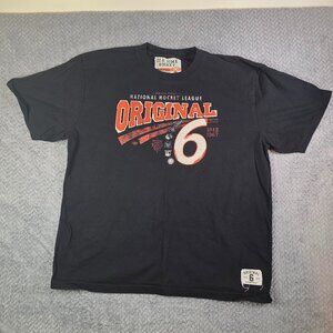 Old Time Hockey NHL Original Six T-Shirt Men’s 2XL Black Graphic Tee